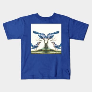 Blue birds story Kids T-Shirt